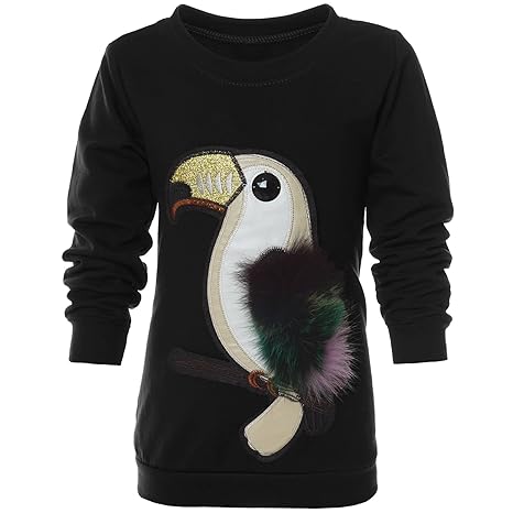 BEZLIT Mädchen Sweatshirt Pullover Papagai 21573