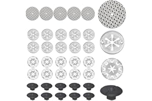 35 Pcs Heat Shield Repair Kit with Washers, Manganese Steel Car Exhaust Shield Repair Kit, Clamping Discs Heat Protection Pla