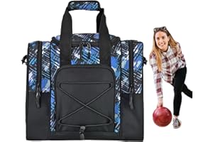 Bowling Bags - Bowliing Ball Bag | Bowling Ball Tote Bag for 1 Balls | Single Bowlings Baall Holder for Women Men | Multifunc