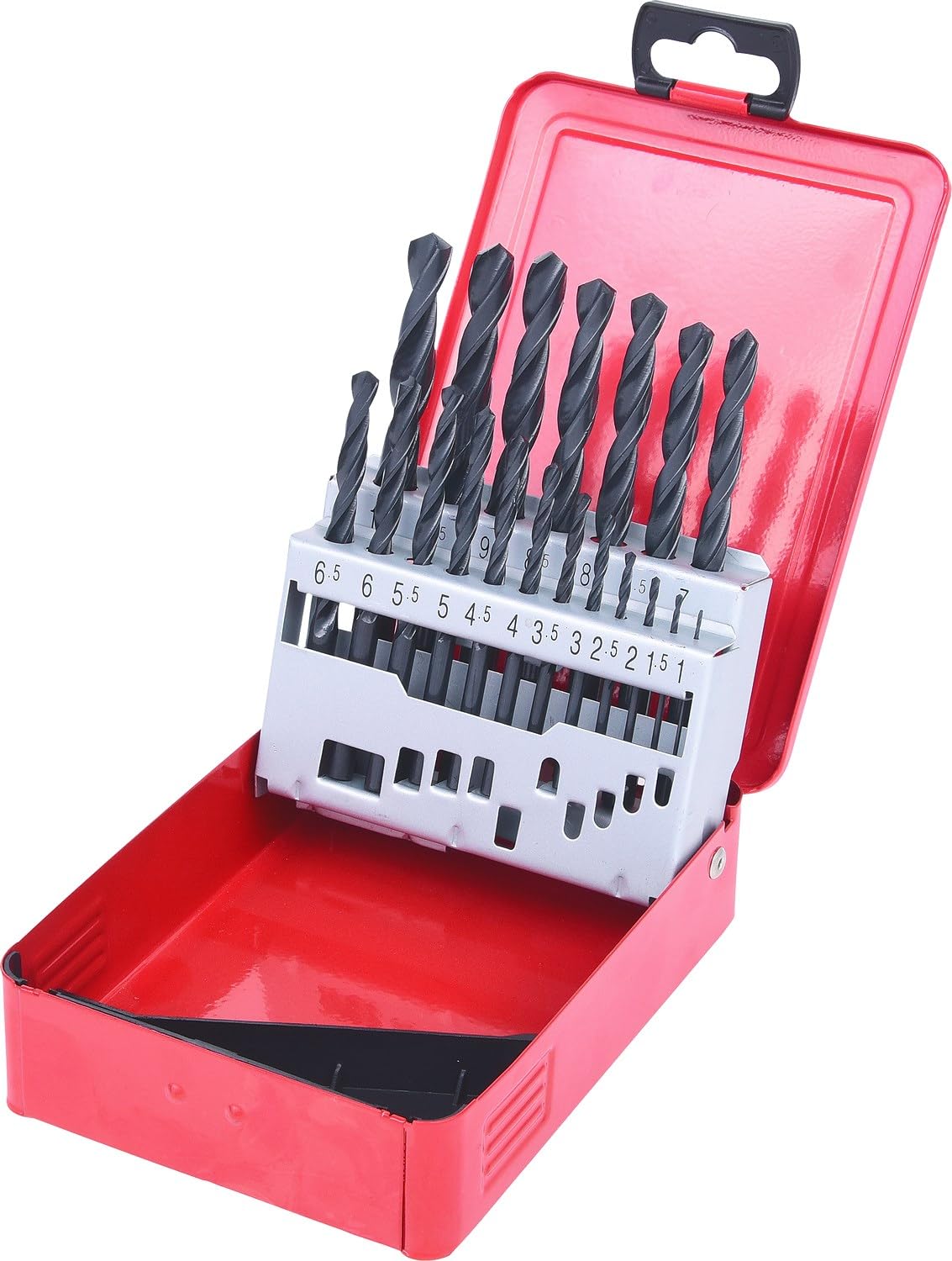 KS Tools 330.1610 HSS-R Twist drill set in metal case, 19 pcs, 1-10mm
