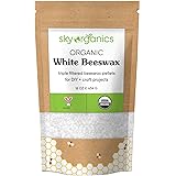 Sky Organics Organic White Beeswax Pellets, 100% Pure USDA Certified Organic for DIY & Craft Projects, 16 Oz