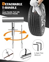 MAIKEHIGH 69Pcs Tubeless Tyre Puncture Repair Kit Heavy Duty Blue view 2
