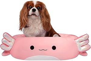 Squishmallows Original 24-Inch Archie The Axolotl Pet Bed - Medium Ultrasoft Official Plush Pet Bed for Dogs and Cats
