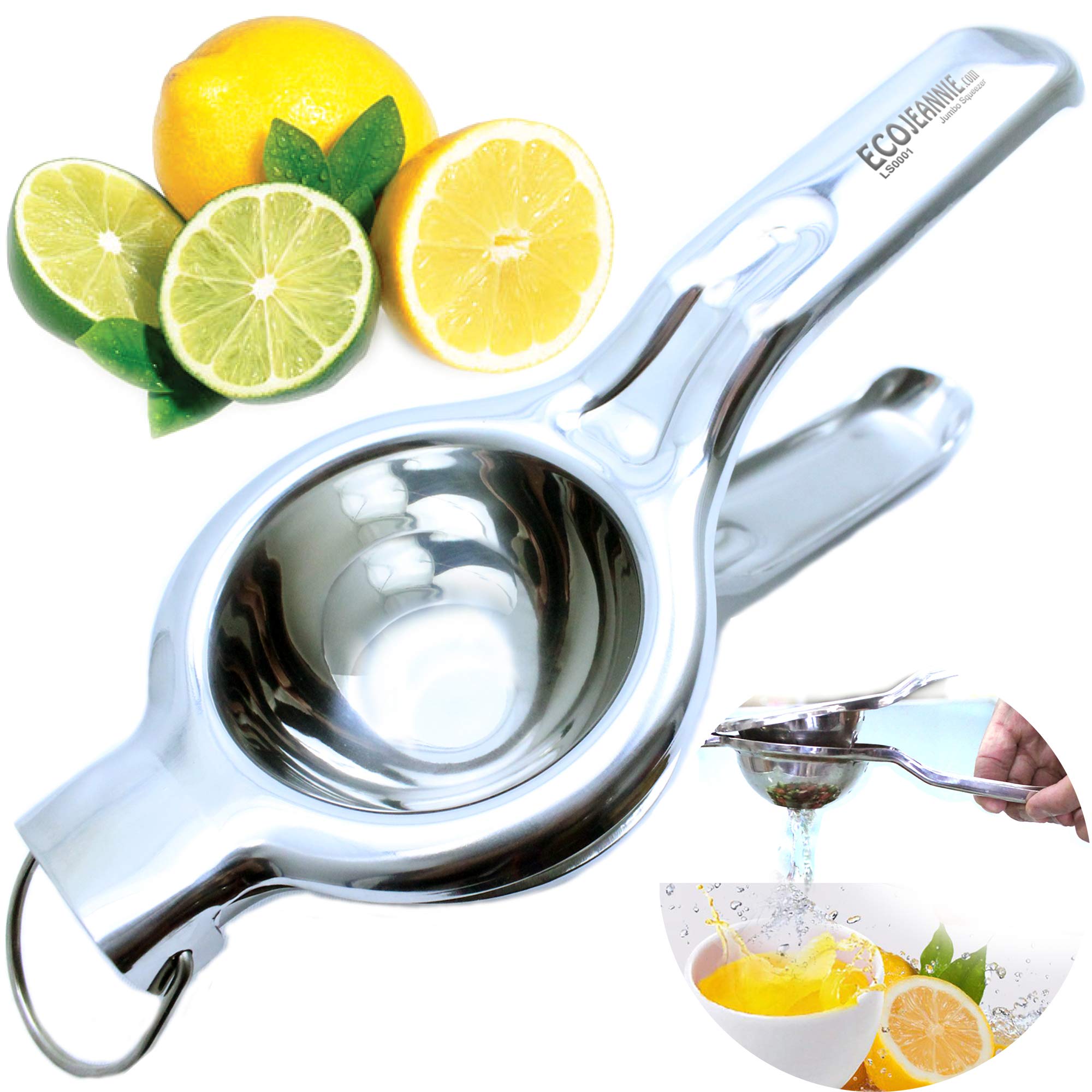 Top rated bellemain premium quality stainless steel lemon squeezer with silicone handles Clearance