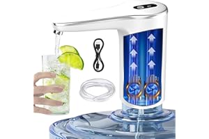 VINMEN 5 Gallon Water Bottle Pump Water Bottle Dispenser, Water Pump for 5 Gallon Jug,USB Charging Automatic Drinking Water Pump