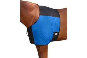 Harrison Howard Horse Shoulder Guard Anti-Rub Shoulder Protector for Horses,Lightweight Stretch Nylon Shoulder Cover