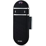 SOAIY S-31 Voice Command Hands-free Bluetooth System for Car, Bluetooth Car Speakerphone with Car Charger, Auto Power Off Bluetooth Car Kit, Bluetooth Car Phone, Car Bluetooth Adapter Receiver