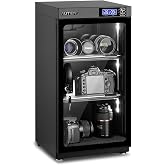 AUTENS 50L Dehumidifying Dry Cabinet Box, Digital Control Noiseless and Energy Saving, 3 Layers for DSLR SLR Camera Lens and Electronic Equipment Storage,Temperature Humidity LED Dual Screen