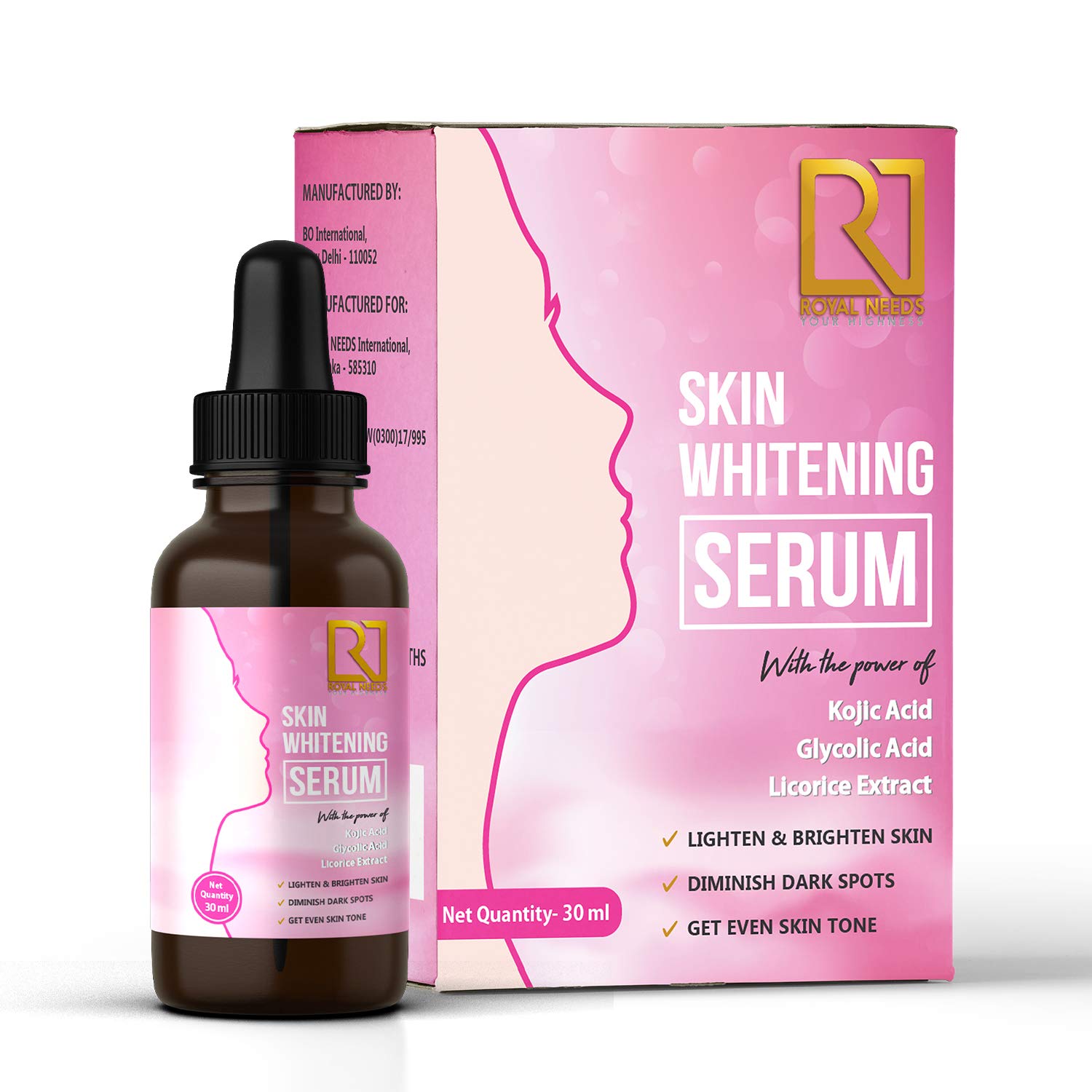 ROYAL NEEDS ; YOUR HIGHNESS Skin Lightening Whitening Serum with Kojic
