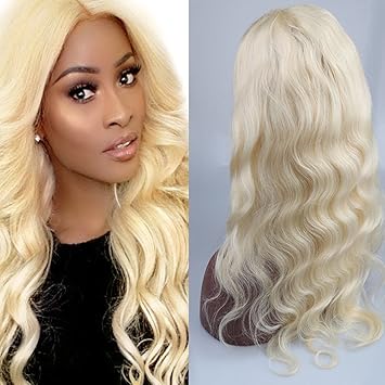 Amazon Com Sent Hair 613 Blonde Lace Front Wigs Body Wave Human