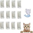 CECE PAW 12 Pack Natural Catnip Pouches for Cat Toys, Non-Woven Fabric Cat nip Refills, Gift Packaging with Catnip Tea Bags and Feather Whale Toy