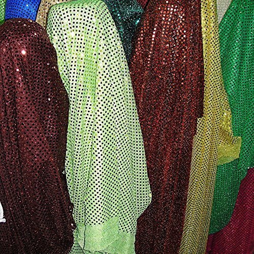 SMALL DOT CONFETTI SEQUIN FABRIC 45" WIDE SOLD BY THE YARD TURQUOISE