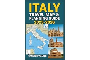 ITALY TRAVEL MAP & PLANNING GUIDE 2025–2026: Durable Fold-Out Map with Regional Highlights, Custom Itineraries, Transportation Tips & Travel Advice for Rome Venice Florence Amalfi Coast Sicily & More