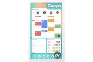 Cozyla Mate Digital Calendar+ 2: 24 Inch Wall Touch Screen Chore Chart Customizable Dashboard Smart Electronic Calendar for F