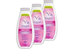 Vagisil Odor Block Deodorant Powder for Women, Helps to Prevents Chafing, Talc-Free, 8 Ounce (Pack of 3)