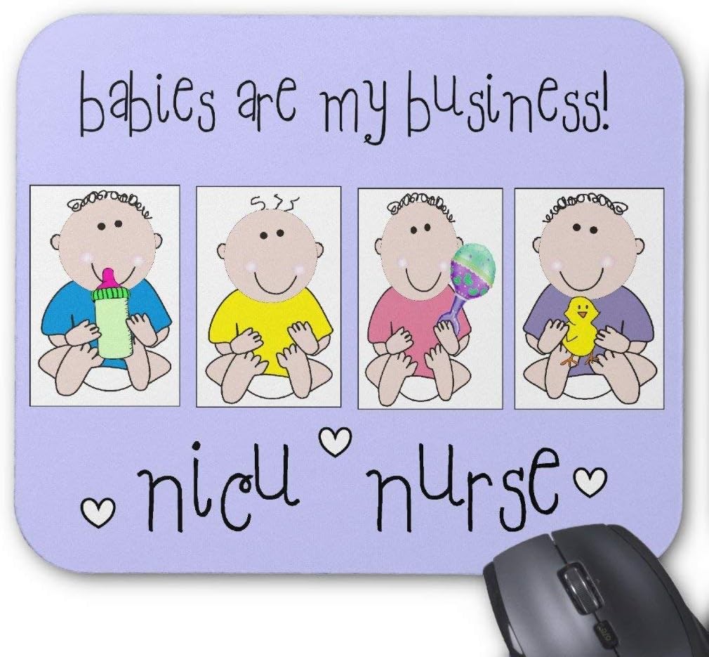 Drempad Luxury Gaming Mouse Pad Custom, Nicu Nurse Gifts Babies are My Business Mouse Pad 11.8"*9.8"