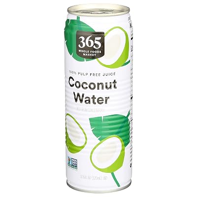 365 100% pulp free Juice Coconut Water metal 17.6 floz (099482444136)