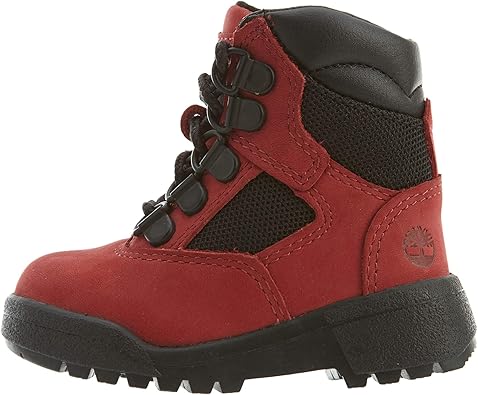 red timberland field boots