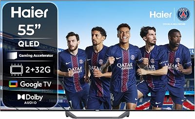 55" QLED 4K Smart Google TV with Dolby Audio, HDR10 - H55S81FUX