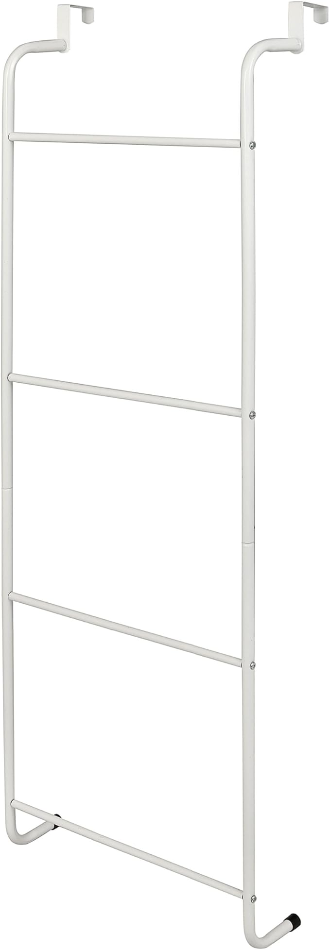 white wooden towel rail wall mounted on Amazon Com Mygift Space Saving White Metal Over The Door Towel Rack Clothing Hanger Home Kitchen
