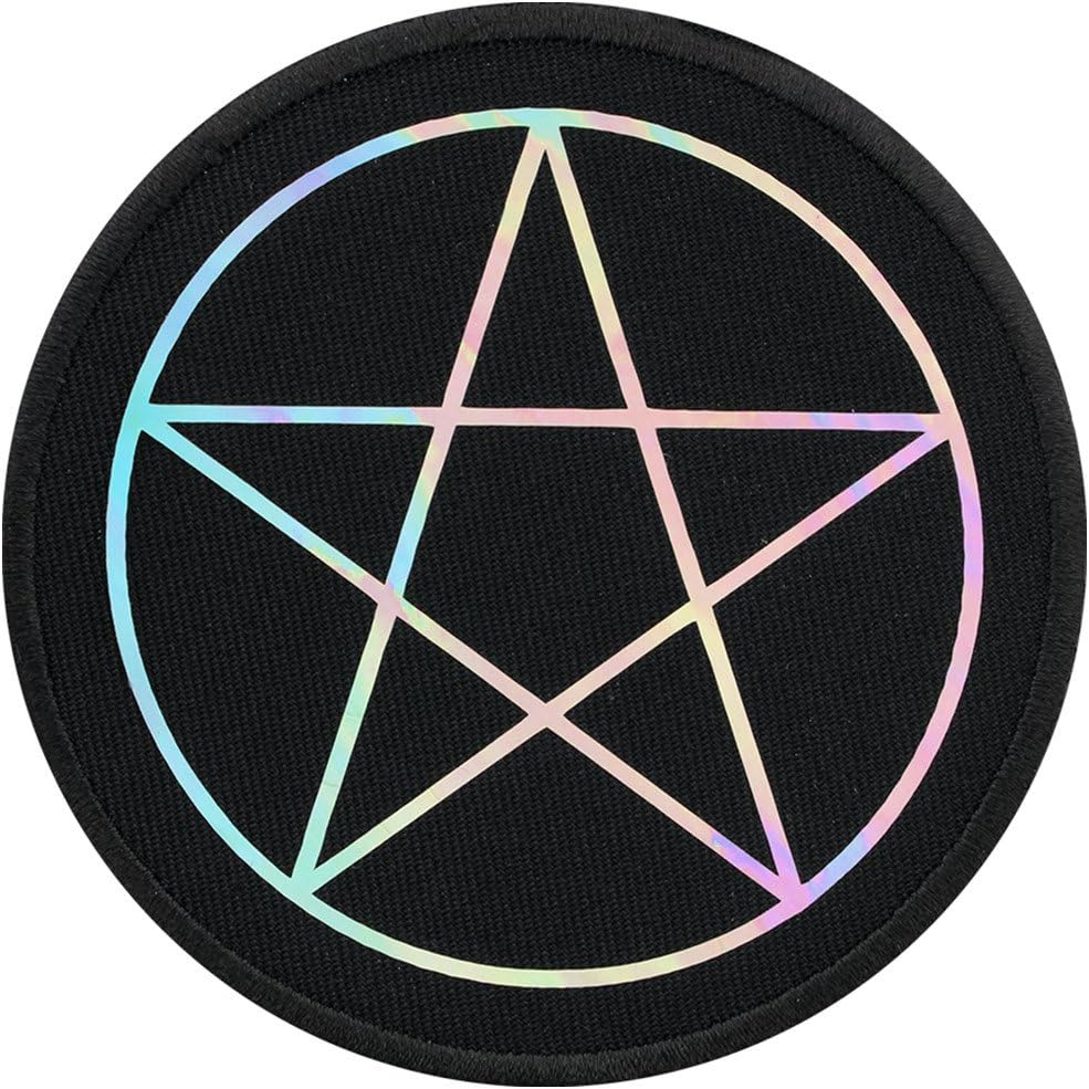 Holographic Pentagram Black Patch