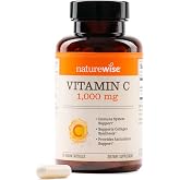 NatureWise Vitamin C 1000mg Capsules - Extra Strength Vegan Vitamin C for Daily Antioxidant &amp; Immune Support - Non-GMO, USA Manufactured - 60 Capsules[60-Day Supply]