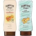 Hawaiian Tropic SPF 30 Broad Spectrum Sunscreen and After Sun Pack with 8oz Sheer Touch Moisturizing Sunscreen Lotion and 6oz Silk Hydration Weightless After Sun Lotion