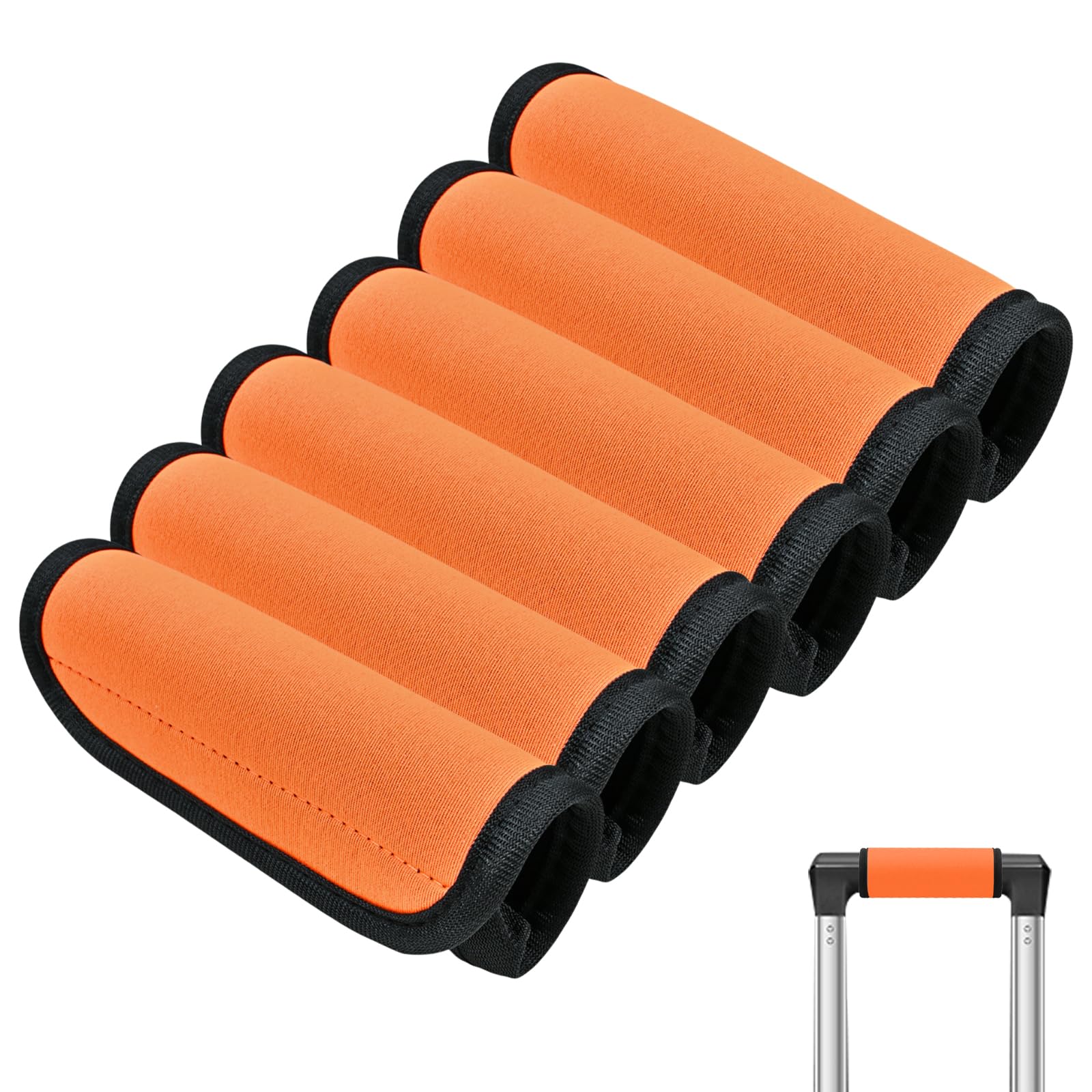 Photo 1 of 6 Pack Luggage Handle Wrap, Luggage Handle Wraps for Suitcase, Suitcase Tags Identifiers for Travel Accessories?Luggage Tags