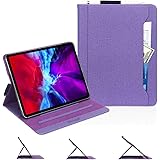Skycase iPad Pro 12.9 Case (2020),iPad Pro 12.9 4th Generation Case,[Support Apple Pencil Charging] Auto Dormancy Canvas Mult