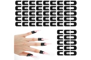 BREMOROU 100 Pcs Nail Polish Protector For Fingers Nail Protector Cuticle Protector For Nail Painting U Shaped Nail Peel Off Cuticle Guard Nail Polish Skin Cuticle Protector For French Tip Nails Stamp Nail Art