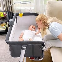 gabesy foldable bedside crib