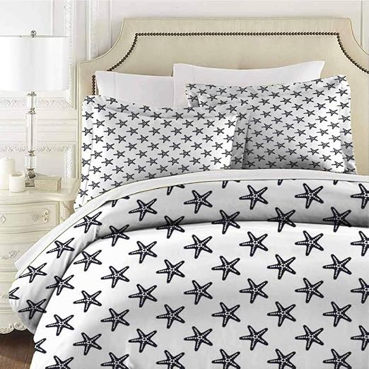 Amazon Com Geometric Bedding 3 Piece Queen Bed Sheets Set