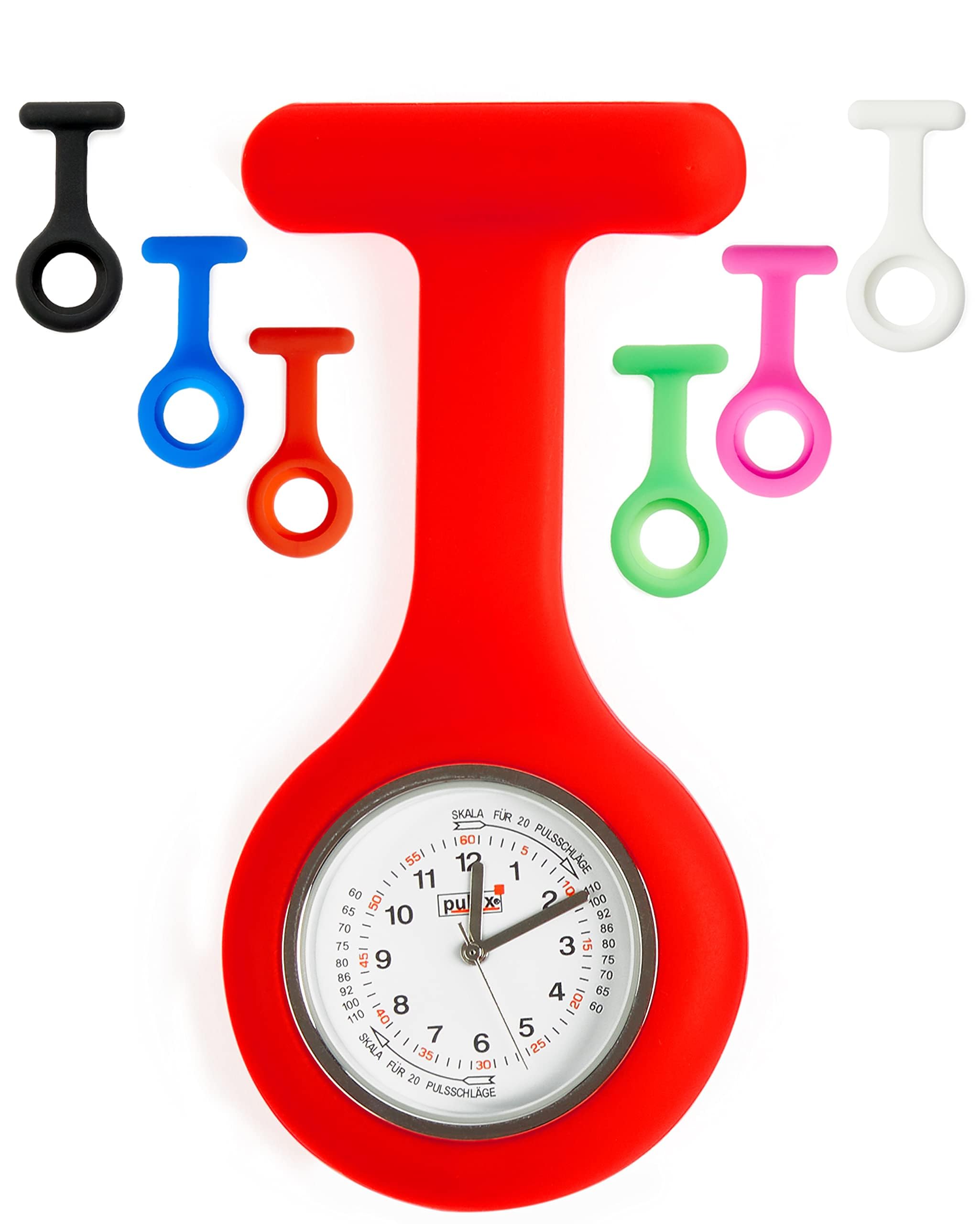 Pulox Nurse's Fob Watch with Heart Rate Monitor, Set of 12