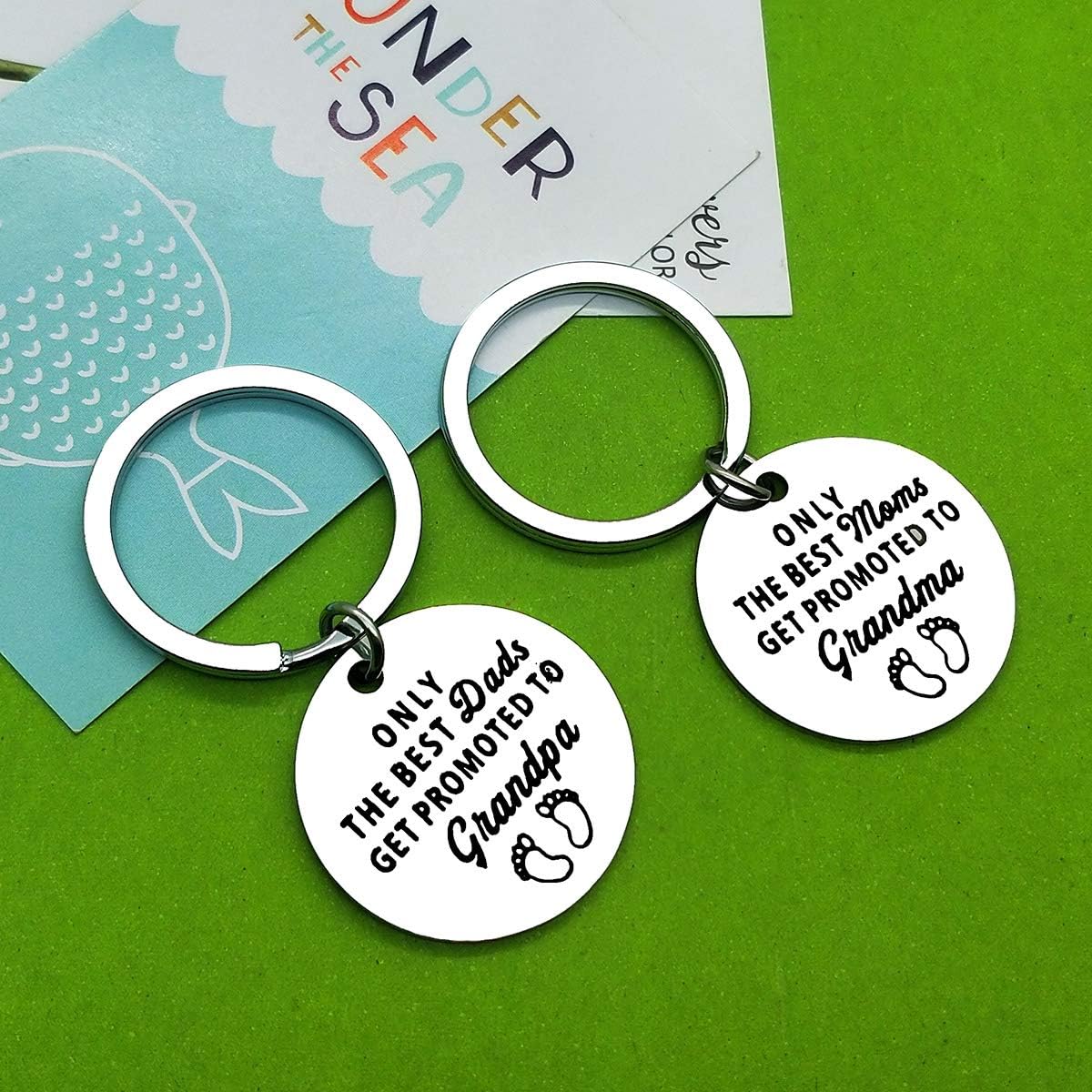 Baipilu Grandpa/Grandma to be Keyring New Grandpa/Grandma Gift Pregnancy Announcement Grandparents to Be Grandchild Announcement First Time Gift - Image 5