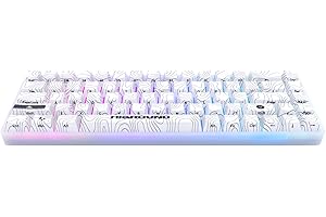 Higround SNOWSTONE Basecamp 65% Hotswap RGB Mechanical Keyboard (Renewed)