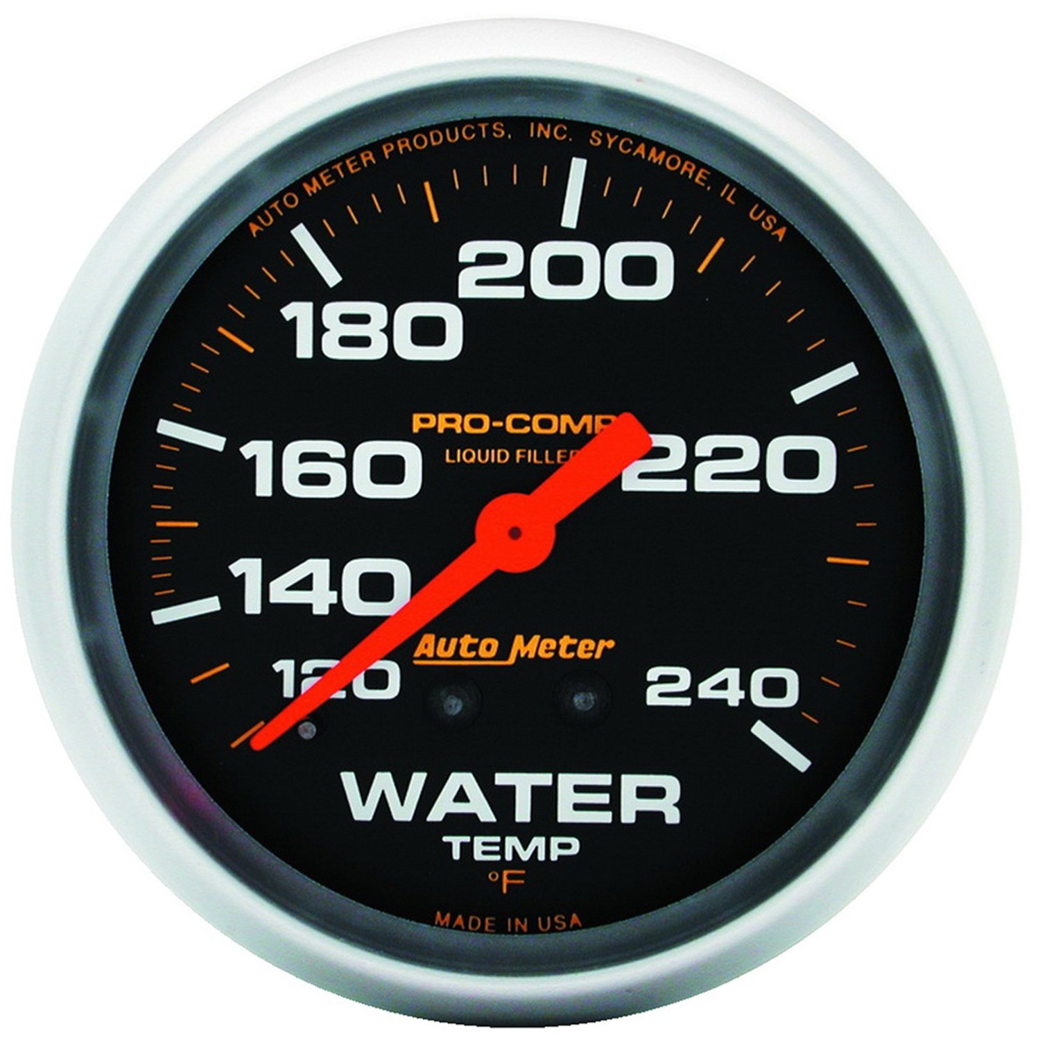 Photo 1 of AUTO METER 5432 Water Temp 120-240ºF Liquid Filled 2 5/8" Gauge, PRO-COMP