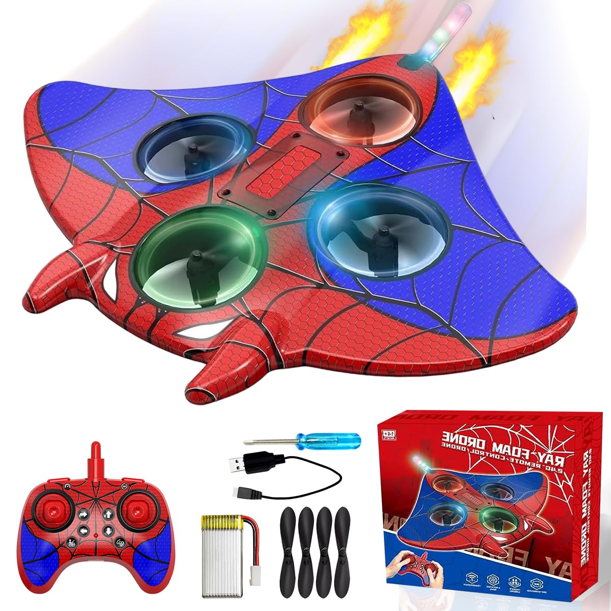 RC Plane Toy for Kids, 2.4GHz Remote Control Plane RC Aeroplane Toys, with 360° Flips and Flash Light, Aircraft Airplane Model Toys for Kids and Adults，