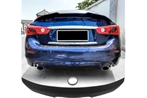 ARESPARTS Rear Spoiler Big Wings for 2014-2023 Infiniti Q50 Base Premium Q50S Sport Rear Trunk Spoiler Lip Tail Wing Rear Trunk Lid PSM Style ABS Glossy Black