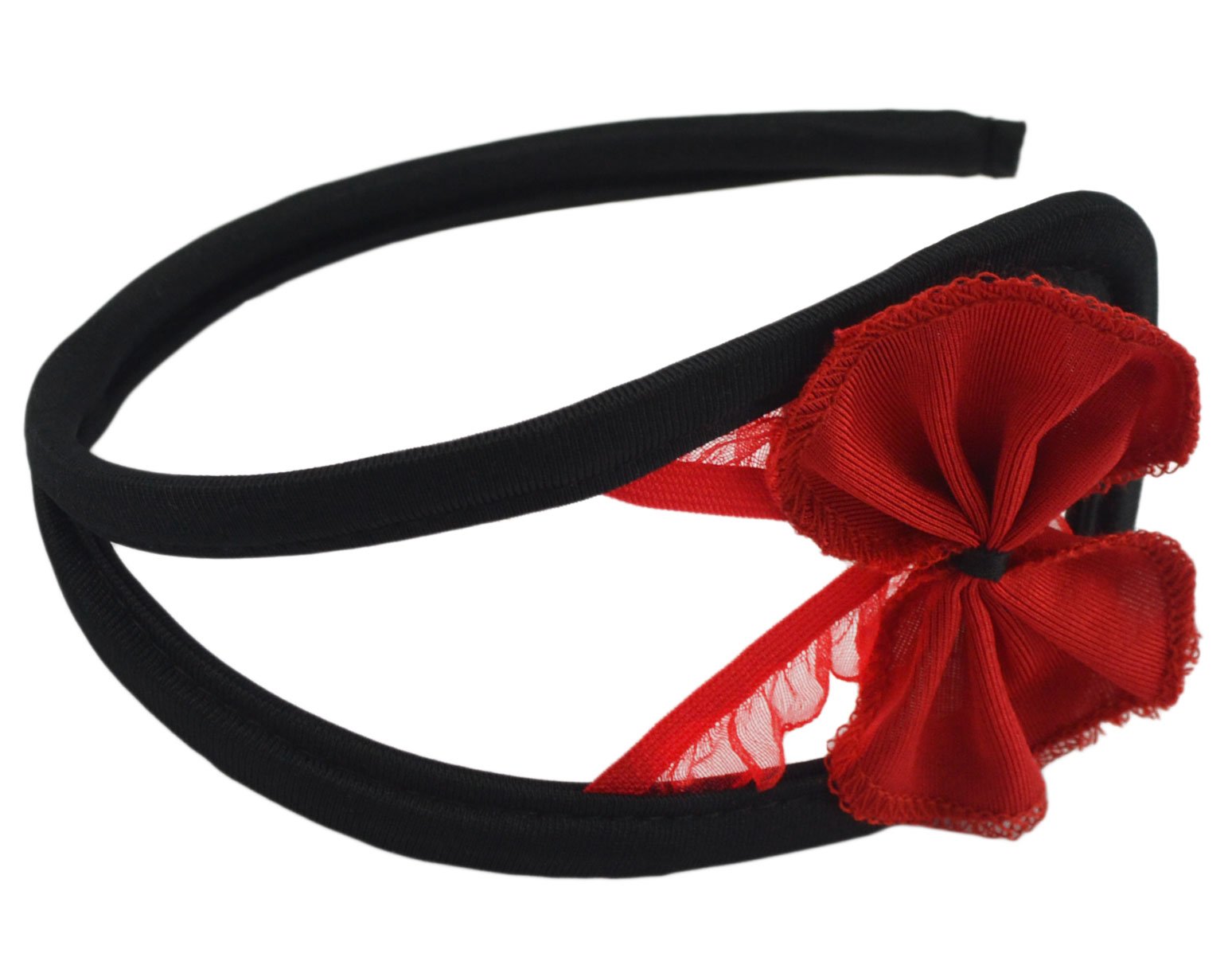 Women Lace C string Sexy Underwear, Female Open Crotch Panties/Thong C Shape C-X-103 (Red Bowknot), Red Bowknot, M/XL