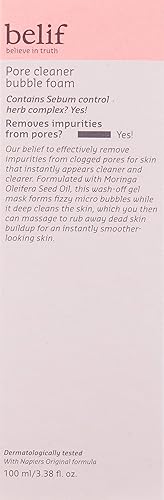pore cleaner bubble foam belif