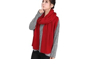 Wander Agio Women's Warm Scarves Long Shawl Winter Warm Large Scarf Pure Color