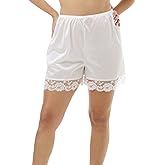 Underworks USA Pettipants Nylon Culotte Slip Bloomers Split Skirt 4-inch Inseam - 8493