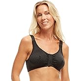 Carole Martin Wirefree Front Closure Bra for Women with Adjustable Straps
