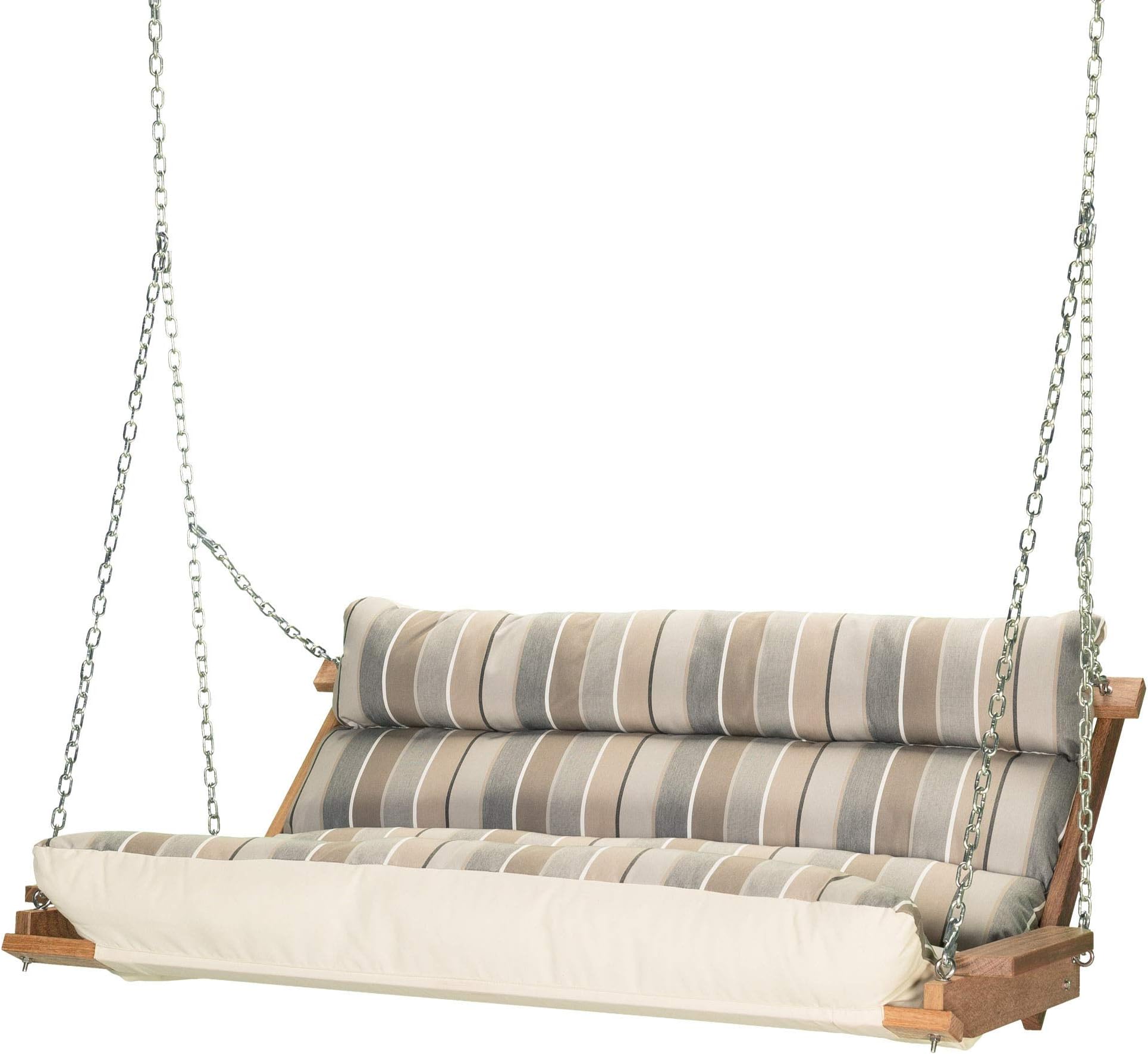 Hatteras Hammocks Deluxe Sunbrella Cushion Swing - Milano Char