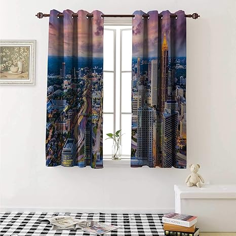 Amazon Com Shenglv Modern Window Curtain Fabric Atlanta City