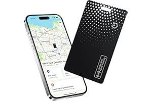 TIMU 1-Pack Air Tracker Tag Wallet Tracker [Apple MFi Certified] (iOS Only) Bluetooth Tracker Smart Finder for Apple Find My, iPhone Card Wallet Finder, Wireless Charging, for Bags, Keys, Passport