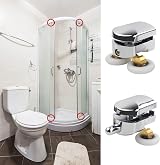 Brelet 4 Pcs 25mm Shower Door Rollers Top Bottom Runners for 4-6mm Glass view 6
