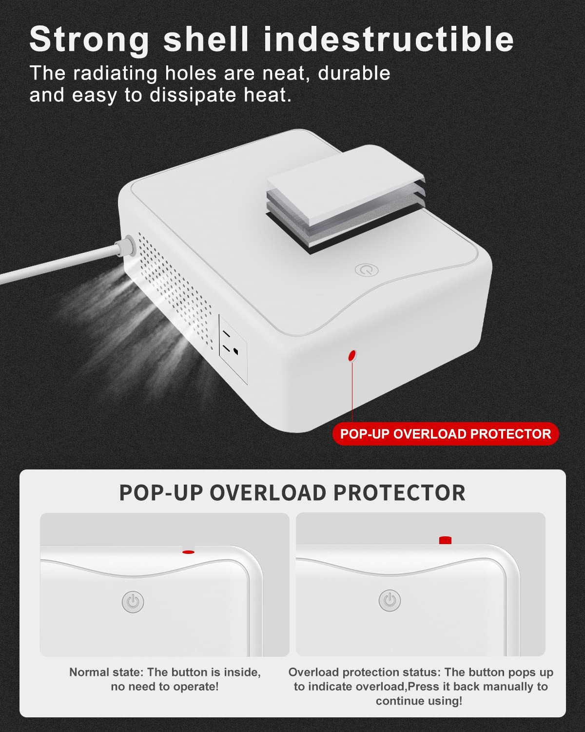 Step Up Transformer 110v to 220v Voltage Converter 2000w, No Noise, Suit for Juicer, Chocolate Machine and Other Appliances ，using 220V Asia Euro Appliance in US