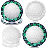 Xaajooio 64 Pcs Golf Paper Plates, 7 and 9 Inch Disposable Party Supplies for Birthday Wedding Sports Theme Decorations