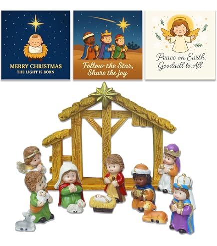 Donna con un Cesto Figura per Presepe in Resina da 15 cm